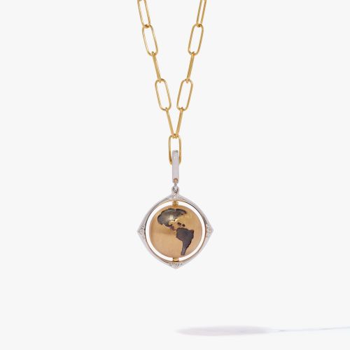 Spinning Globe Necklace
