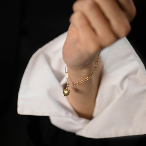 Gold Mini Cable Chain Bracelet