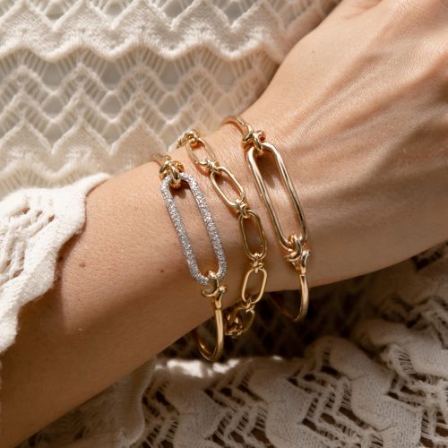 Knuckle Diamond Bangle