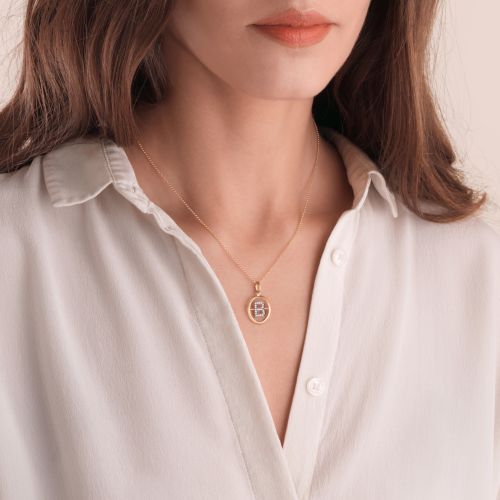 Initial B Necklace