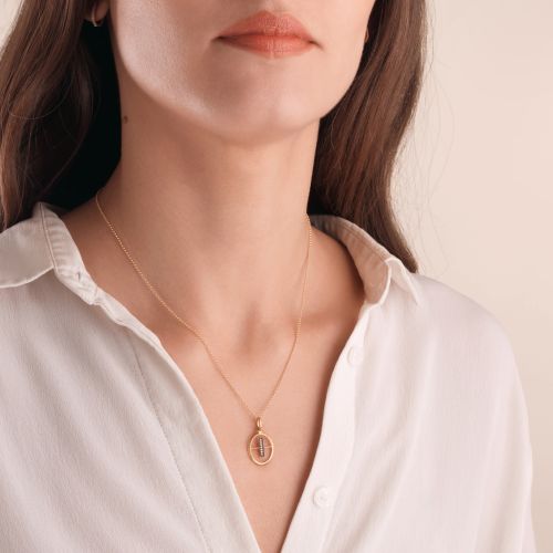 Initial I Necklace