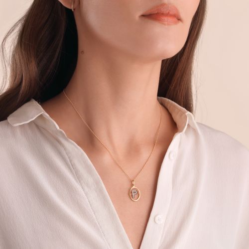 Initial P Necklace