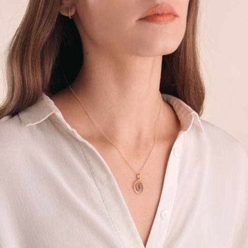 Initial U Necklace