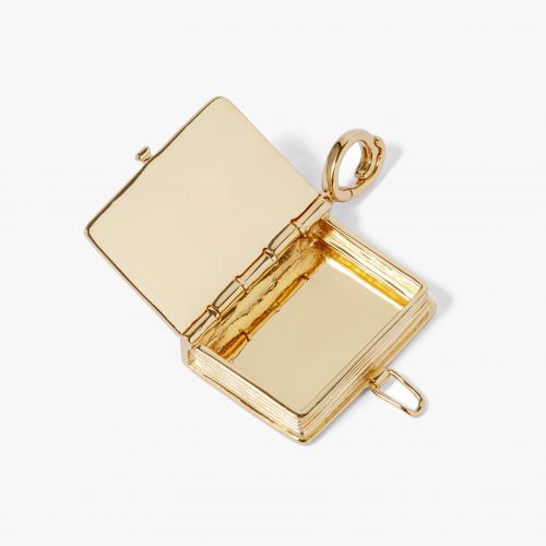 Book Locket Charm Pendant