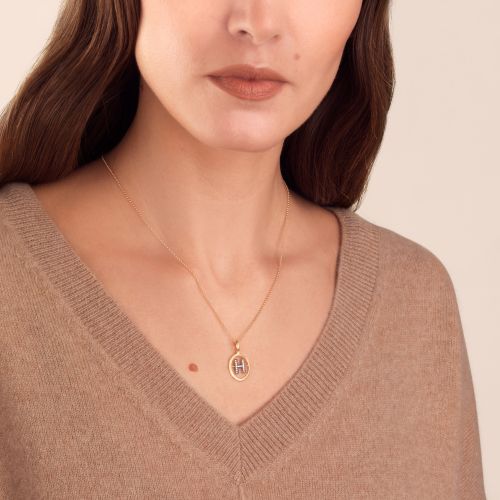 Initial H Necklace
