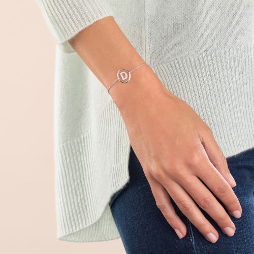 Initials Diamond D Bracelet