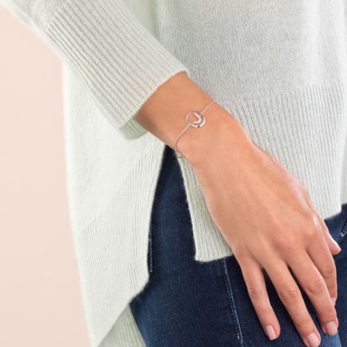 Initials Diamond J Bracelet