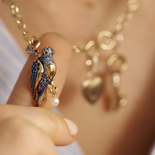 Mythology Bluebird Necklace