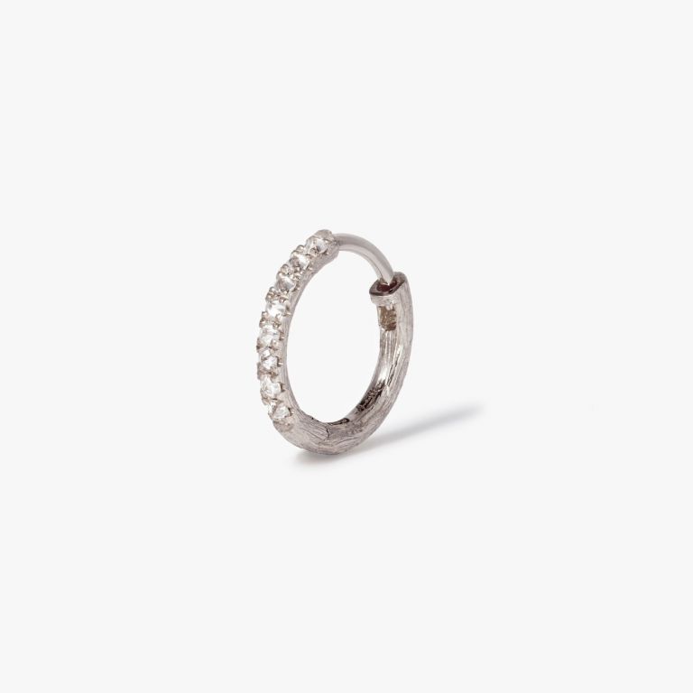 Dusty Diamond Hoop Earring main product photo