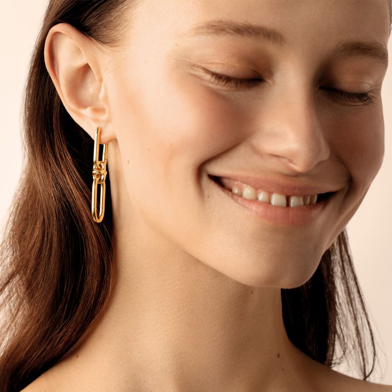 Knuckle Double Hoop Earrings Knuckle Double Hoop Earrings