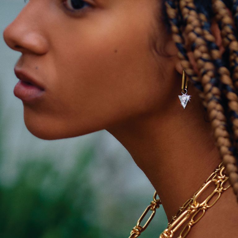 Knuckle & Flight Diamond Earrings
